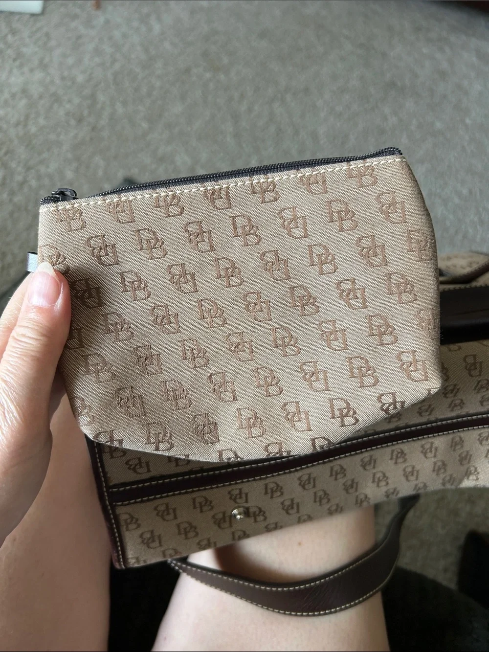 Dooney and Bourke purse and pouch